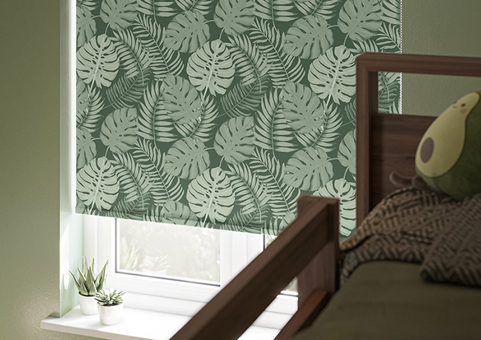 Lush Palms, Green - Twist&Fit Roller Blind - Image 5